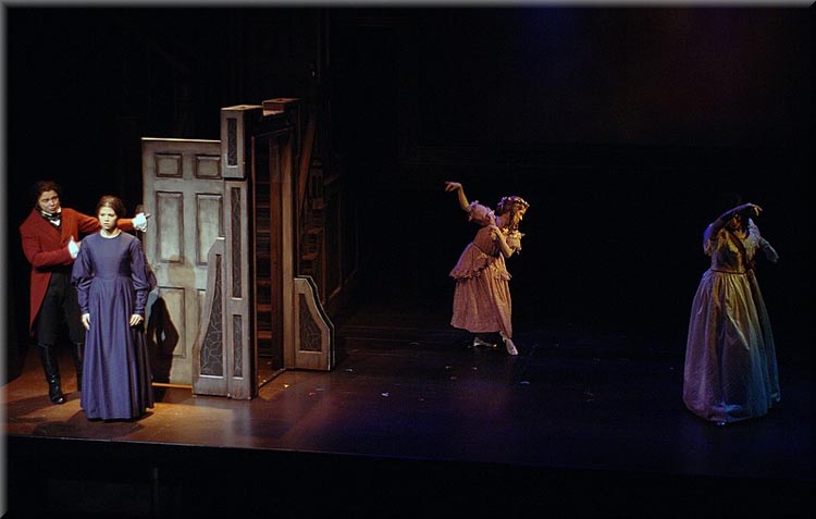 Jane Eyre by  Charlotte Bronte adapted by Richard Rose at Barter Theatre. Scenery design is by Richard Finkelstein