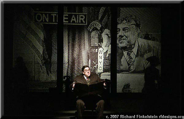 Fiorello with photos and set design by theatre photographer and scenic designer, Richard Finkelstein