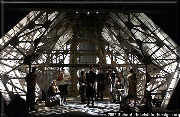 Hamlet set design and stage photographs by Richard Finkelstein
